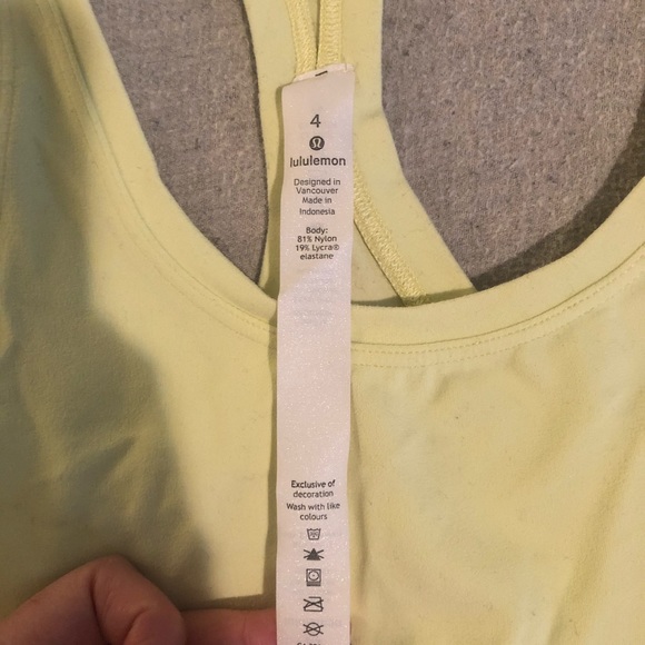 Lululemon racer back yoga top sz4 - Picture 2 of 3